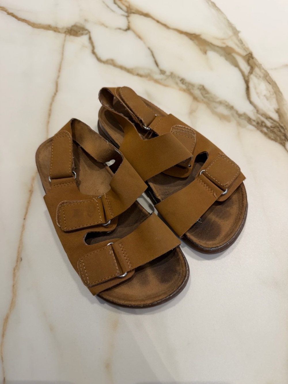 Zara  Brown  Strap Sandals